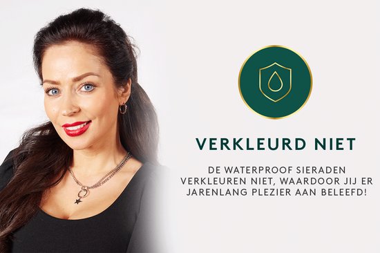 Laura Ferini Ladies Necklace Stella Silver - Chaîne à maillons en argent avec étoile - Plaqué or blanc 18K - Collier - Collier - Bijoux - Accessoires - Collier pour dames avec pendentif