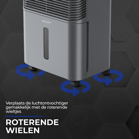 Déshumidificateur - KRAFT - 16L par jour - Mode séchage linge - Anthracite