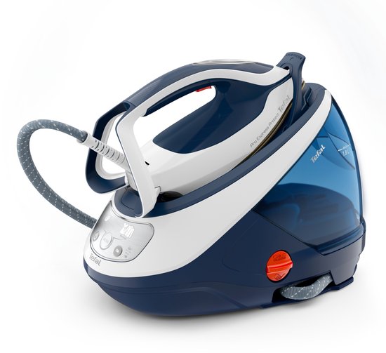 Tefal Pro Express Protect GV9221 - Générateur de vapeur - 2600W - 7.6 Bar de pression de vapeur - 550 g/min de vapeur - semelle de repassage Durilium AirGlide - réservoir d'eau détachable de 1.8L - arrêt automatique - système anti-calcaire - puissant, eff