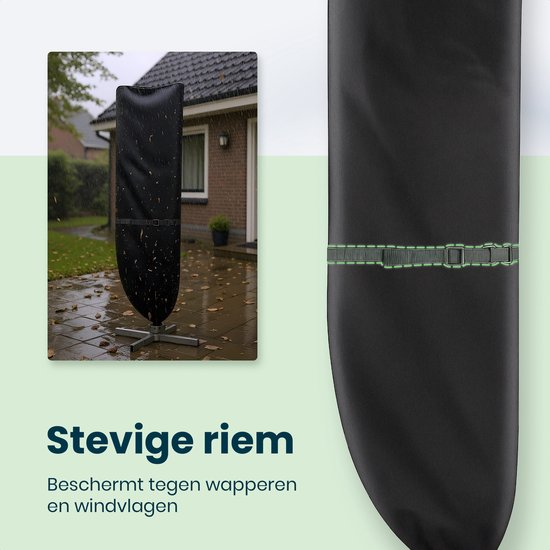Housse de parasol pour parasol flottant et parasol sur pied - Jusqu'à 400cm - Housse de protection imperméable - Oxford 420D - Aide au montage incluse