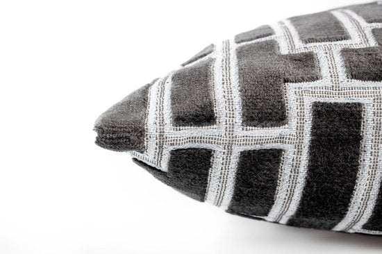 Coussin Zuiver Scape 45x45cm – Noir et blanc