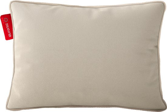 Auronic Heat Pillow - Velours - 45x60 - Sans fil - Rechargeable - Oreiller électrique - Infrarouge - Taupe