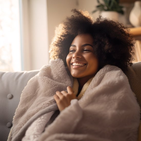 Couverture électrique Auronic - Duo Pack - Couverture chauffante - Polaire Sherpa - 9 niveaux de chaleur - 180x130 - 1 personne - Taupe