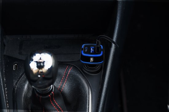 Chargeur de voiture USB All Ride - 2x connexion USB-A et USB-C - Power Delivery/ Fast Charge 18W - Connexion à l'allume-cigarette de la voiture - Plastique - Noir