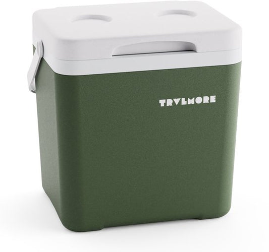 TRVLMORE Cool Box 14L - Frigobox - Elément réfrigérant inclus - Petite boîte réfrigérante - Vert