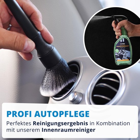 LICARGO Detailing Brush Car - ultra-soft for gentle cleaning inside and out - 2 pieces brushes car care - soft car detailing brush - upper car brush cleaning brush set