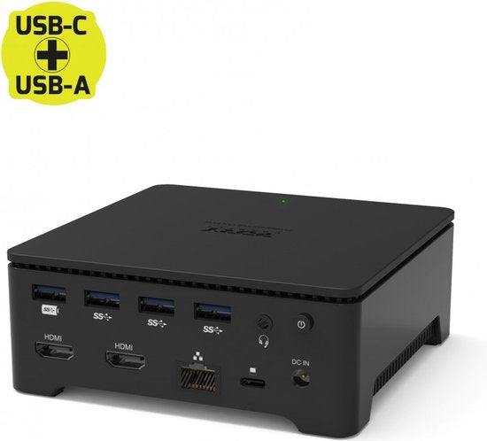 Port Designs 901908-W-EU station d'accueil pour ordinateur portable et réplicateur de ports USB filaire 3.2 Gen 1 (3.1 Gen 1) Type-A Noir