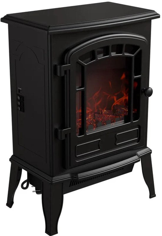 Foyer électrique - Effet de flamme inclus - Noir