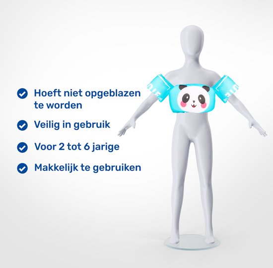 LBB - Puddle Jumper - Gilet de sauvetage - 2 - 6 ans - Gilet de sauvetage Enfant - Panda - Gilets de sauvetage - Gilet flottant Enfant - 15 - 30 kg