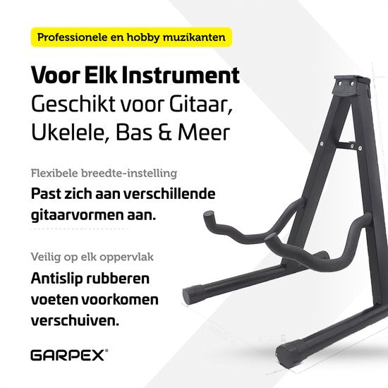 Garpex® Universal Guitar Stand - Portable - Stable