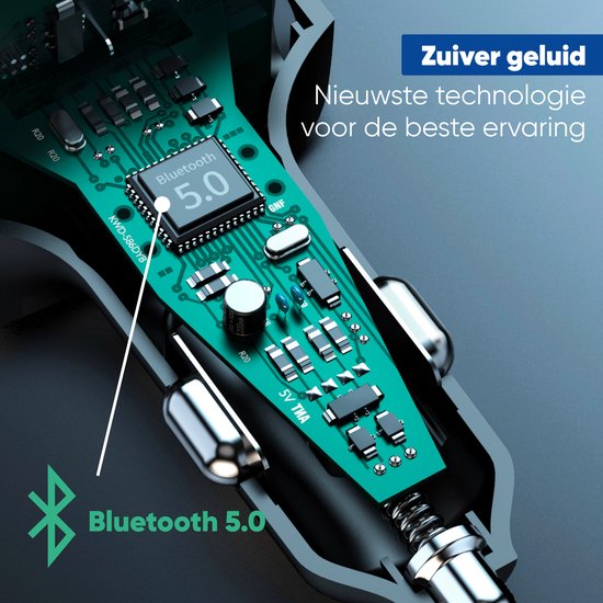 Serve Bluetooth Receiver Car - FM Transmitter - 25W Super-fast Charging - Car Car Charger USB-C Fast Charger