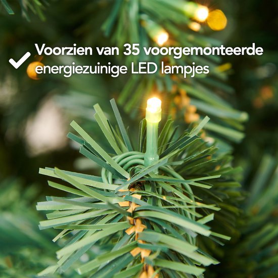 Nordlandia guirlande lumineuse - Minuterie - Décoration de Noël - 270 cm - Guirlande de Noël - Décoration de Noël - 35 LED - Prise de courant