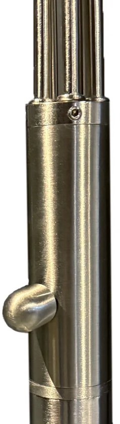Lampadaire Synna 1327ST - Lampe à arc LED orientable et dimmable en acier et verre, Design moderne, Mexlite, avec 5 sources lumineuses (4,5W) et cordon de 235 cm