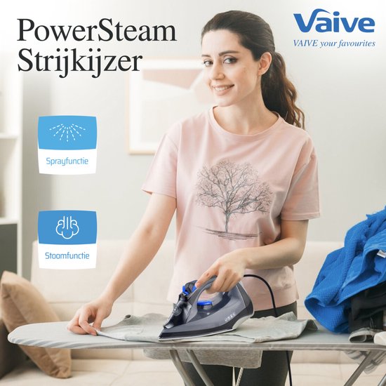 Vaive PowerSteam 2200 - Fer à vapeur - 2200W - Semelle céramique