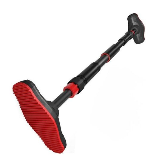 Zoluko Professional Pull Up Bar - Capacité de charge de 200kg - Fixation facile - Barre de traction pour le fitness - Station de traction pour le sport à domicile - Barre de traction pour le menton - Noir/Rouge