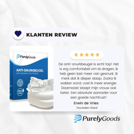 Dispositif anti-ronflement – PurelyGoods® – Ajustable – Nouveau modèle – Pour hommes et femmes