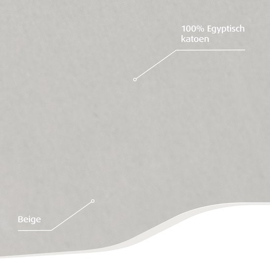 Home by TEMPUR® Topper Fitted Sheet - Nature - 90 x 200 x 9 cm - coton égyptien - drap-housse sans repassage - convient au sèche-linge