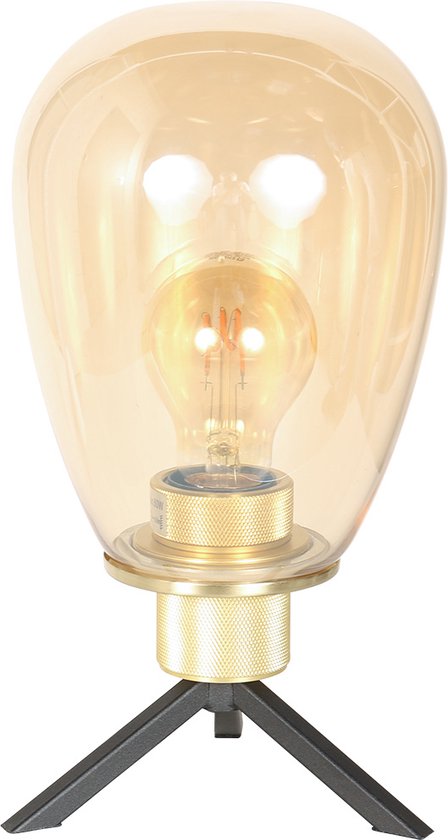 Lampe à poser Steinhauer Reflexion - ambre - métal - 15 cm - douille E27 - 2682ME