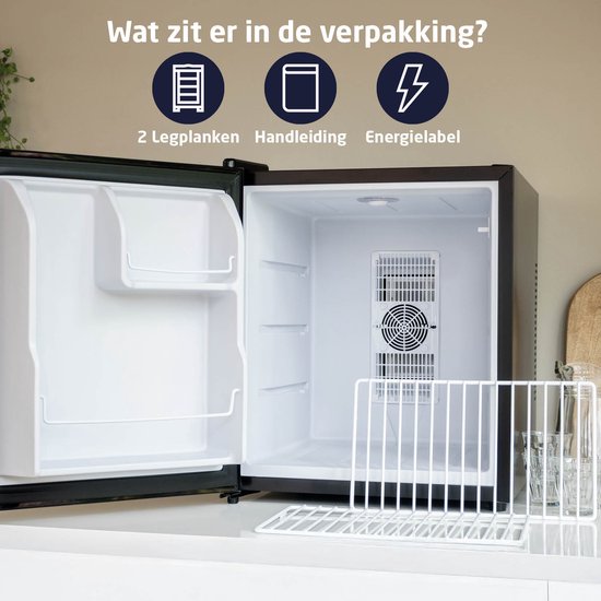 BREND BR-2240 Mini réfrigérateur thermoélectrique - 44 litres - silencieux 35 dB - LED - économe en énergie - pour la chambre à coucher, le bureau ou le camping