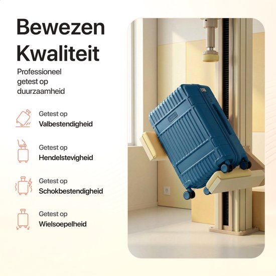 SKYCASES Valise de voyage à coffre - Classic Heritage - Valise extra-large - 110L - Serrure TSA - Trolley léger - 78x44x36 cm - Valise à roulettes à coffre - Roues pivotantes - Bleu foncé