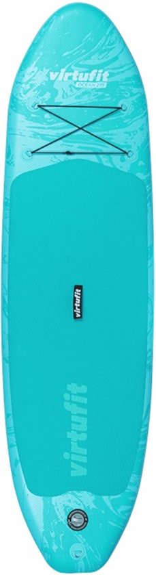 VirtuFit Supboard Ocean 275 - Turquoise - Stand Up Paddle Board - Supboard Inflatable - Pour débutants et experts - Pagaie réglable - Max. 180 kg - Avec accessoires et sac de transport