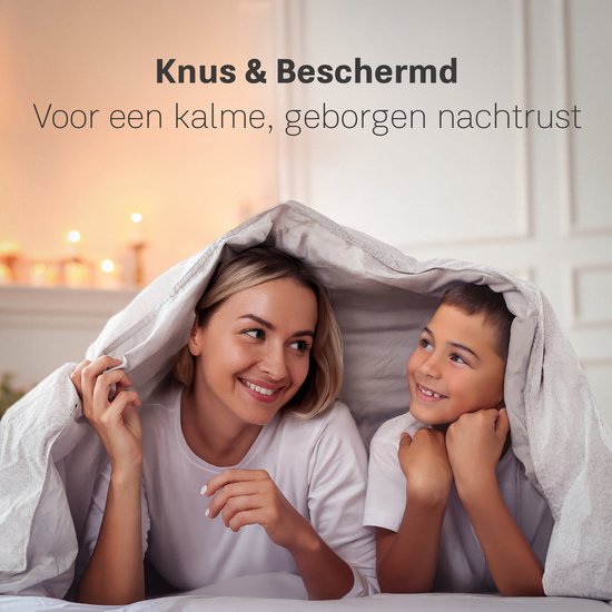Couverture lestée CozySense® Enfant 2,4 kg - Couverture lestée - Couverture lestée avec répartition de la pression GLASS-Flow® - Housse lavable - Hypoallergénique - Blanc