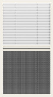 Livn Duoplisse Moustiquaire Plus 78 x 160 cm Blanc - Moustiquaire et occultant tout-en-un pour fenêtres de toit - Facile à découper sur mesure - Pour une ouverture maximale de 73 x 155 cm