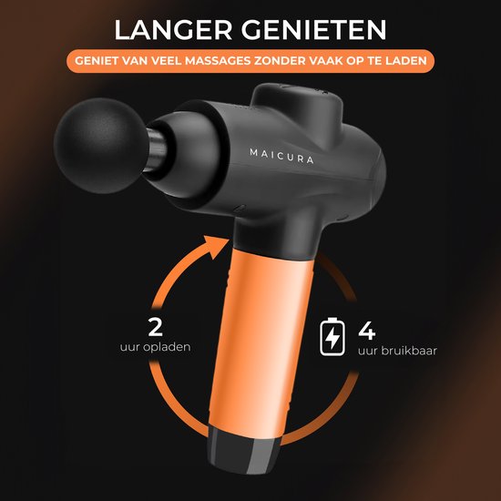 Maicura PRO SE - Pistolet de massage - Professionnel - Appareil de massage - Pistolet de massage - 10 têtes de massage