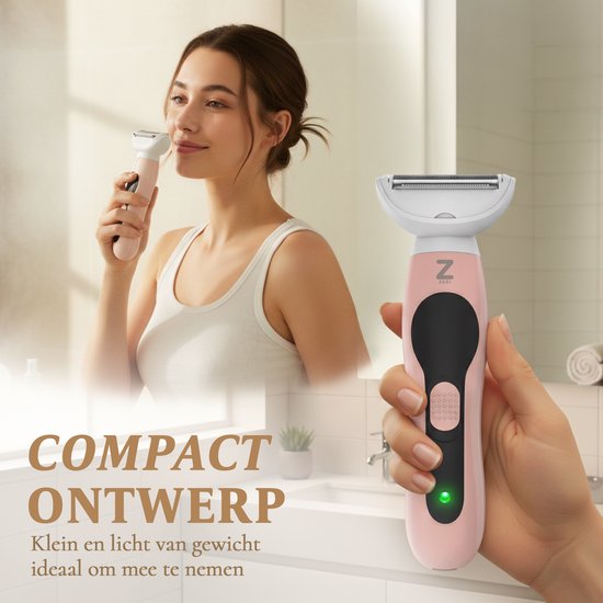 Rasoir pour femmes - Rasoir 5 en 1 - Maillot - Aisselles - Jambes - Poils du visage - Tondeuse pour le nez - Zeri
