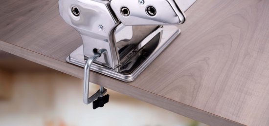 alpina Pasta maker Manual - acier inoxydable - pince de table - Spaghetti, Ravioli, Lasagne