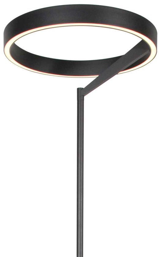Steinhauer Exclusive - lampadaire - Mykty - noir - métal - Ø 40cm - LED - 4201ZW