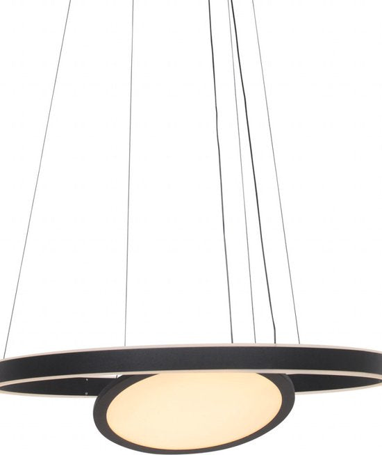 Steinhauer lampe suspendue Ringlux - noir - métal - 60 cm - module LED intégré - 3514ZW
