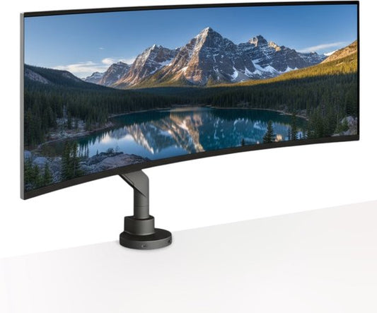 Skoov Bras pour écran avec vérin à gaz - Pour 13 à 57 pouces - Capacité de charge de 27KG - Ecran large - Support pour 1 écran - Moniteur - Support - Support - Extra stable - Noir