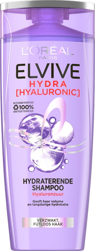 L'Oréal Paris Elvive Hydra Hyaluronic Shampooing - Hydratation intense pour cheveux ternes et secs - 250 ml