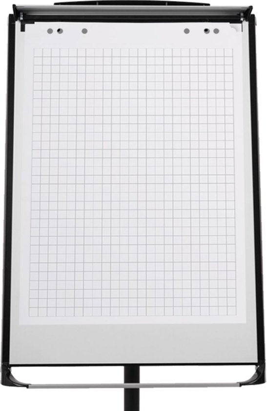 BRASQ Papier pour tableaux de conférence - 65x98cm - vierge/rugueux - 80g - feuilles pour tableaux de conférence - 50 feuilles - Feuilles vierges