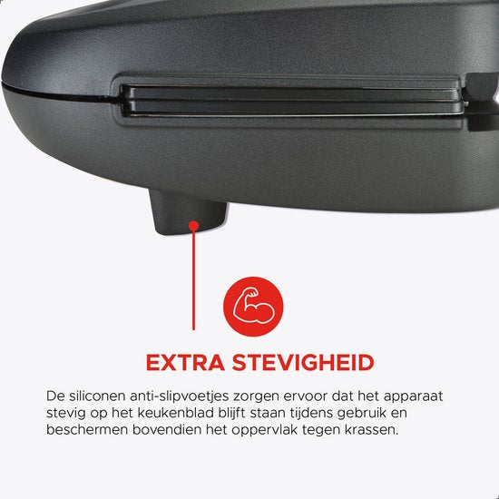 Bourgini MultiGrill 3-en-1 - Toasti maker, Grill & Gaufrier - Sans PFAS - Plaques interchangeables - 750W