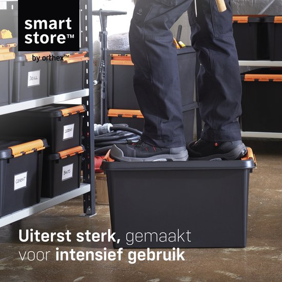 SmartStore™ Pro 31 Boîte de stockage 32L noir - Empilable et emboîtable - Approuvé pour les aliments - Boîte de stockage.
