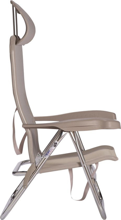 Crespo - Chaise de plage - AL/205 - Compact - Gris clair