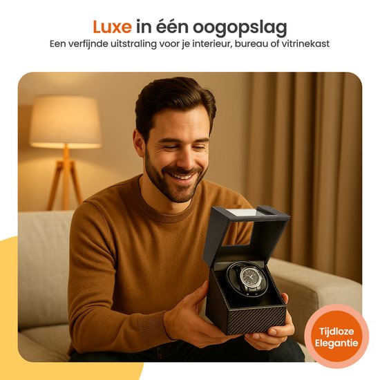 Goliving Watchwinder - Remontoir automatique - Boîte à montres - Boîte à montres - Noir