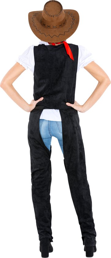 Costume femme cowgirl wild Amber M - Dressforfun - déguisement halloween - carnaval - noir
