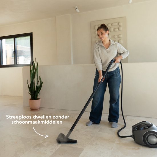 Techweise TS2 Nettoyeur vapeur - 100+ surfaces - 50 minutes de vapeur - 4 bar - Machine à nettoyer - Nettoyeur vapeur sol