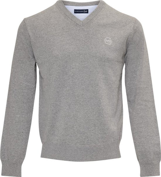 Pull Mario Russo - Gris clair - Taille L - Schnitt italien - 85% coton Pullover