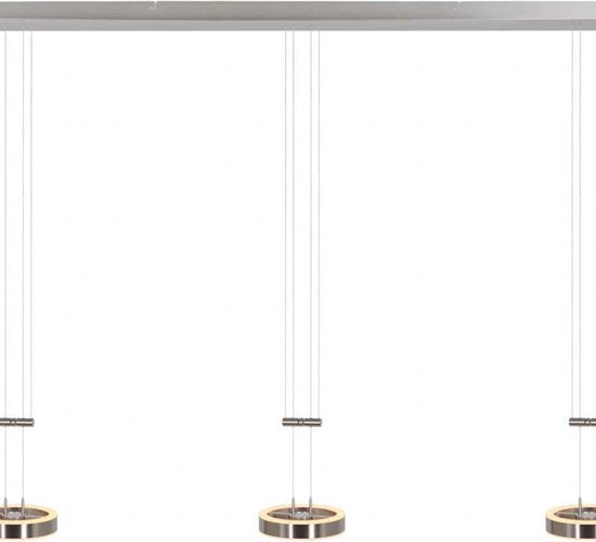 Lampe suspendue Steinhauer - acier - métal acrylique - lampe design - LED - Argenté501ST