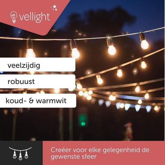 Pendule Vellight Smart LED avec Tuya App, 15 m, blanc chaud à blanc froid, lumière continue