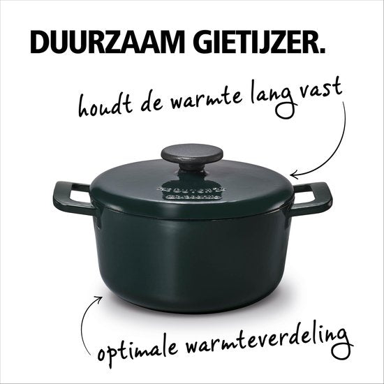 Brabantia The Dutch Casserole - Vert Pin - 24 cm - Fonte