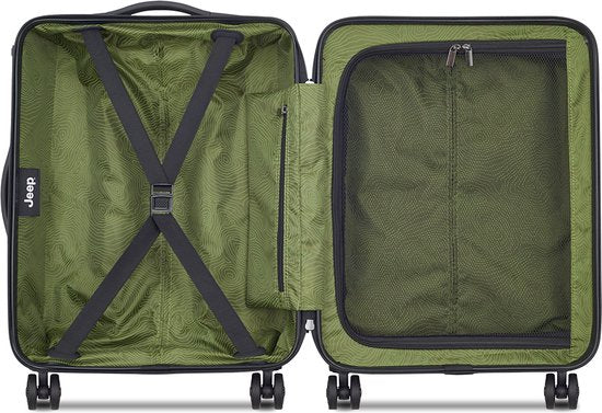 Jeep Hand Luggage Suitcase Slim 55 cm Avocado