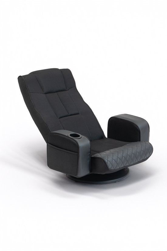 VDD Gaming - Chaise de jeu - Chaise de sol - Chaise de jeu noire - Chaise de sol réglable