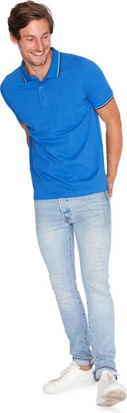 Polo Mario Russo Edward - Chemise polo homme - Chemises polo homme - Coton - Bleu classique