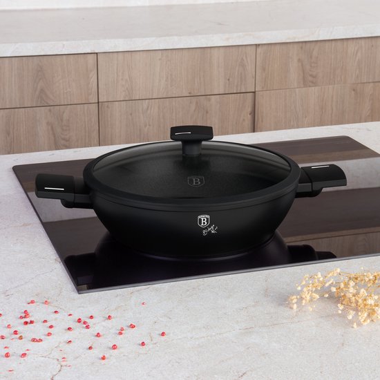 Berlinger Haus Casserole - Induction - Ø 28 cm - Avec couvercle - Noir