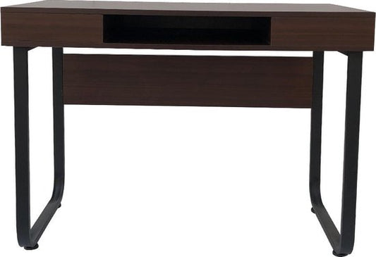 Bureau ordinateur table Sturdy - laptop desk - industrial vintage - black metal brown wood